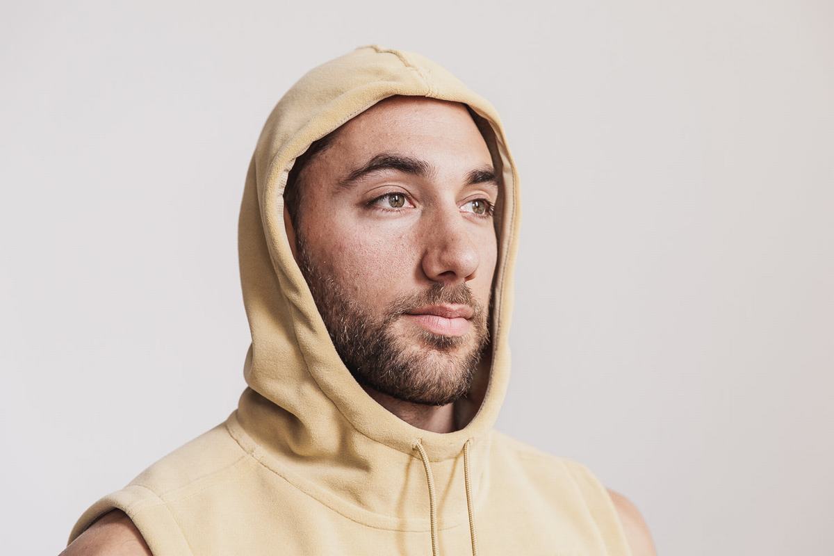Nobull Arctic Sleeveless Men's Pullover Beige | Australia (UG1906)